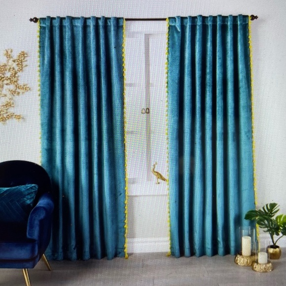Opalhouse Accents Opalhouse Velvet Curtain Panel Poshmark